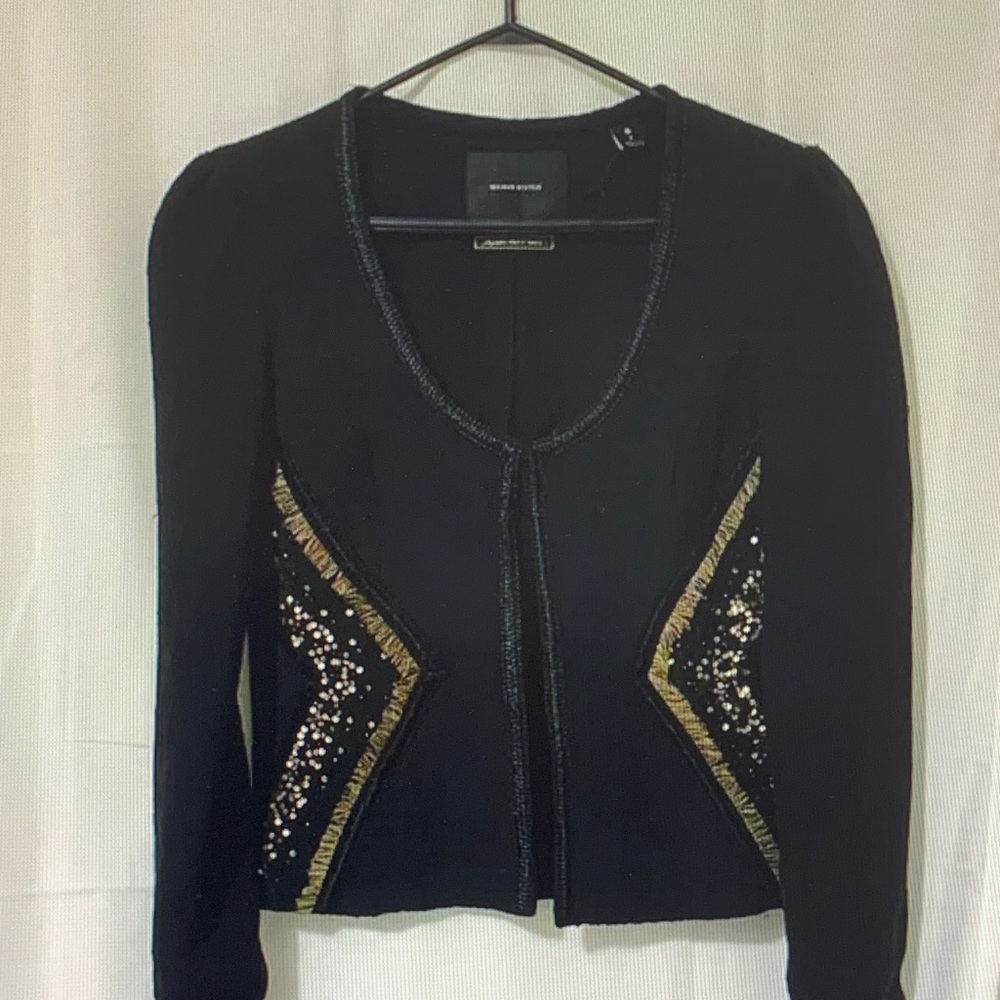 Scotch & Soda Black Blazer with Gold Accents